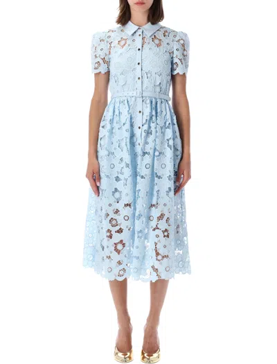 Self-portrait Elegant Mini Dress For Effortless Style In Blue
