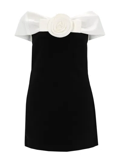 Self-portrait Elegant Mini Dress For Women In Black