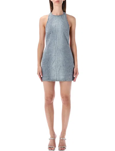 Self-portrait Elegant Mini Dress For Women In Blue