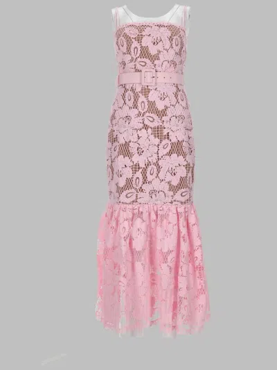 Self-portrait Elegant Mini Dress For Women In Pink