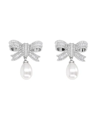 Self-portrait Elegant Silver Mini Earrings