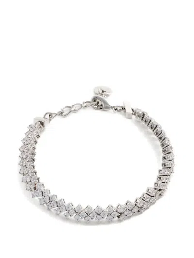 Self-portrait Embellished Bracelet In Red