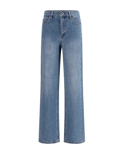 Self-portrait Embellished Jeans In Blue