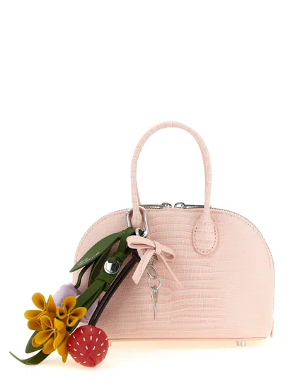 Self-portrait Embossed Leather Handbag Hand Bags Pink