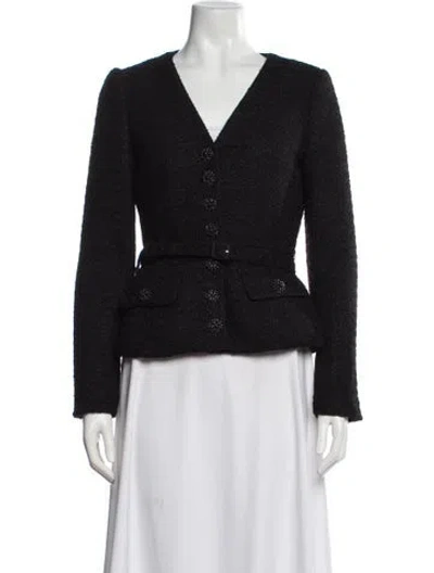 Pre-owned Self-portrait Evening Jacket In Black