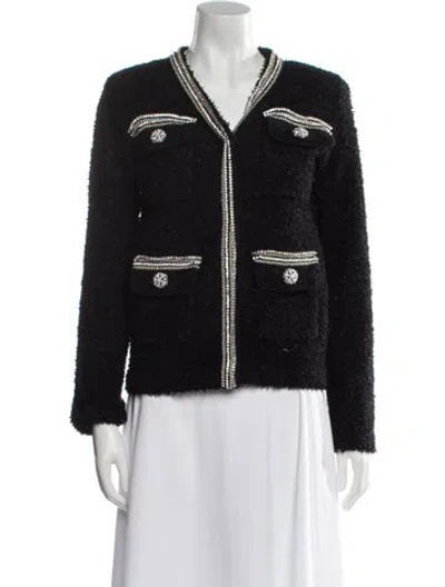 Pre-owned Self-portrait Evening Jacket In Black