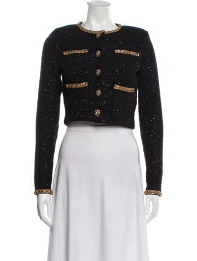 Pre-owned Self-portrait Evening Jacket In Black