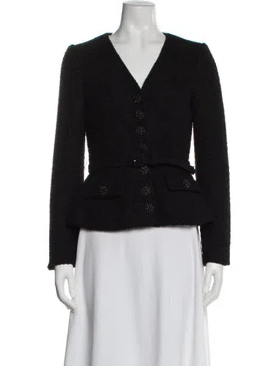 Pre-owned Self-portrait Evening Jacket In Black