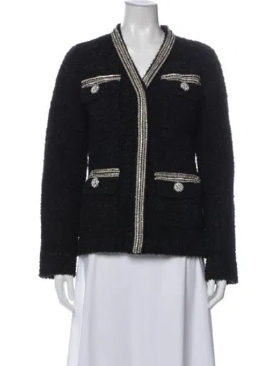 Pre-owned Self-portrait Evening Jacket In Black