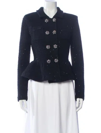 Pre-owned Self-portrait Evening Jacket In Gray