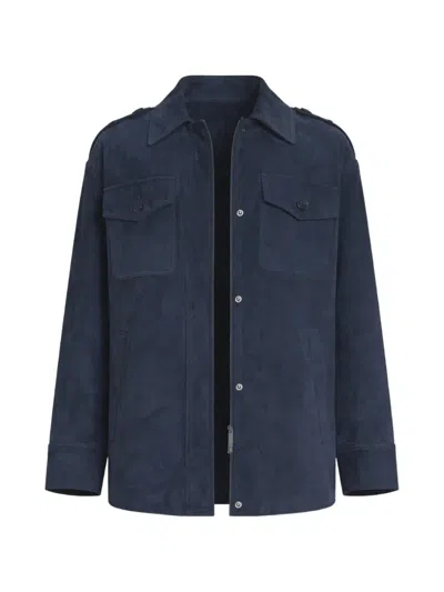 Self-portrait Flap-pocket Jacket In Blue