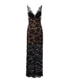Self-portrait Black Floral Lace Maxi Dress Clothing In Black
