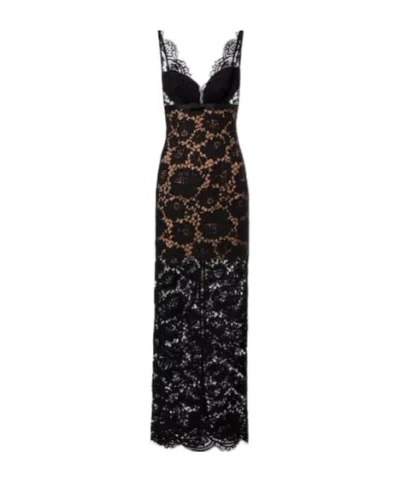 Self-portrait Black Floral Lace Maxi Dress Clothing