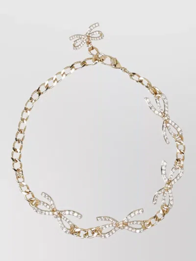 Self-portrait Gold Plated Brass Bracelet Iconic Bow