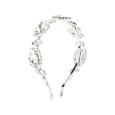 Self-portrait Crystal-embellished Headband In Metallic