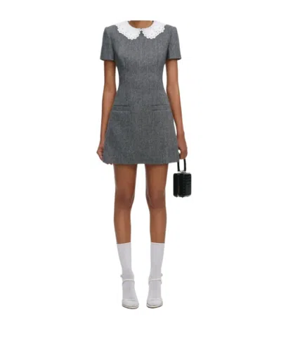 SELF-PORTRAIT SELF-PORTRAIT LACE COLLAR MINI DRESS