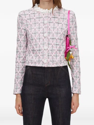 Self-portrait High-waisted Jeans In Transparent
