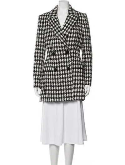 Pre-owned Self-portrait Houndstooth Print Blazer In Multi