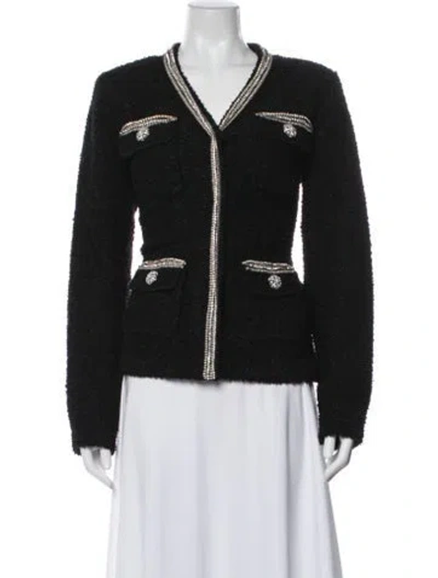 Pre-owned Self-portrait Jacket In Black