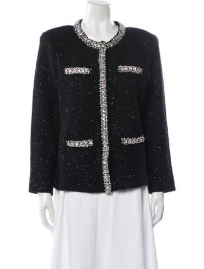 Pre-owned Self-portrait Jacket In Black