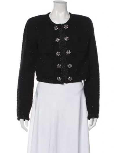 Pre-owned Self-portrait Jacket In Black