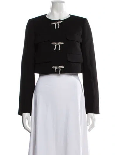 Pre-owned Self-portrait Jacket In Black