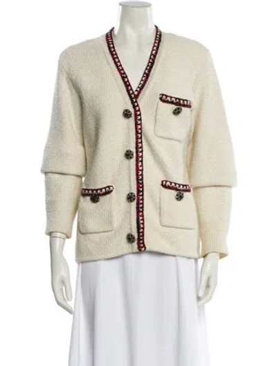 Pre-owned Self-portrait Jacket In Neutral