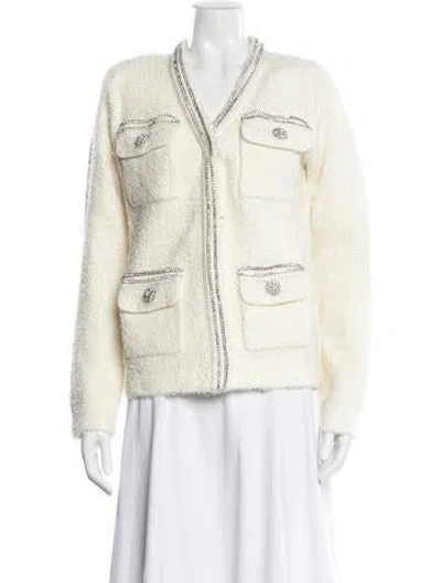 Pre-owned Self-portrait Jacket In Neutral