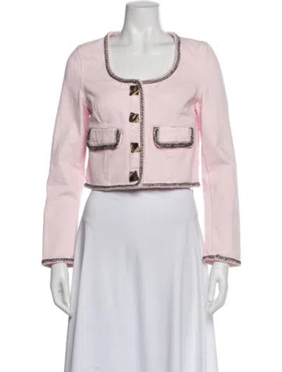 Pre-owned Self-portrait Jacket In Pink
