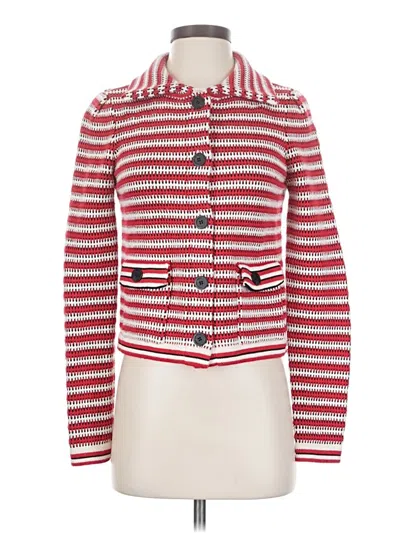 Pre-owned Self-portrait Jacket In Red