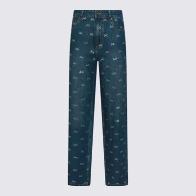 Self-portrait Jeans Blue And Green