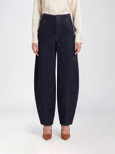 Self-portrait Jeans Woman Color Blue