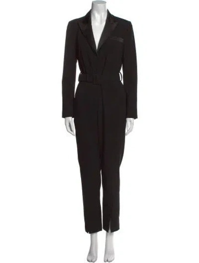 Pre-owned Self-portrait Jumpsuit In Black