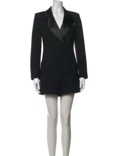 Pre-owned Self-portrait Jumpsuit In Black