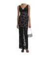 Self-portrait Black Floral Lace Maxi Dress Clothing In Black