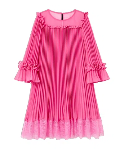 Self-portrait Lace Dress In Pink