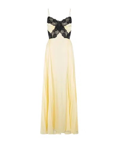 Self-portrait Lace Maxi Dress In Nude