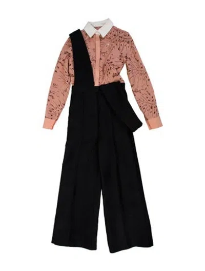 Pre-owned Self-portrait Lace Pattern Jumpsuit