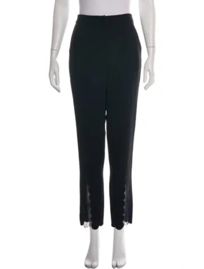 Pre-owned Self-portrait Lace Pattern Straight Leg Pants In Multicolor