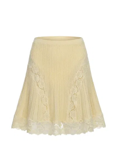 SELF-PORTRAIT LACE SKIRT