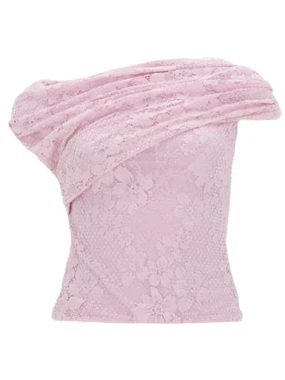 Self-portrait Self Portrait Lace Top In Pink