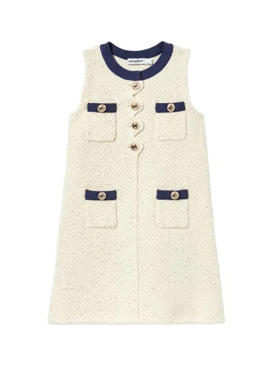 Self-portrait Kids' Little Girl's & Girl's Sequin Knit Dress In Neutral