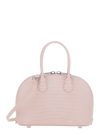 Self-portrait Lizard-effect Leather Mini Bag In Pink