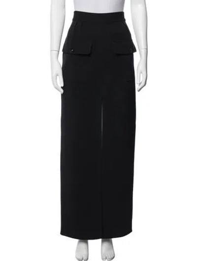 Pre-owned Self-portrait Long Skirt In Black