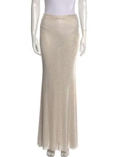 Pre-owned Self-portrait Long Skirt W/ Tags In Neutral