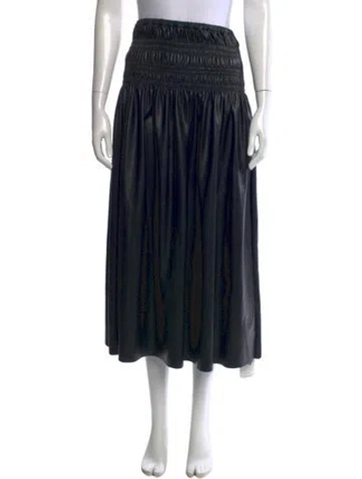 Pre-owned Self-portrait Midi Length Skirt In Black