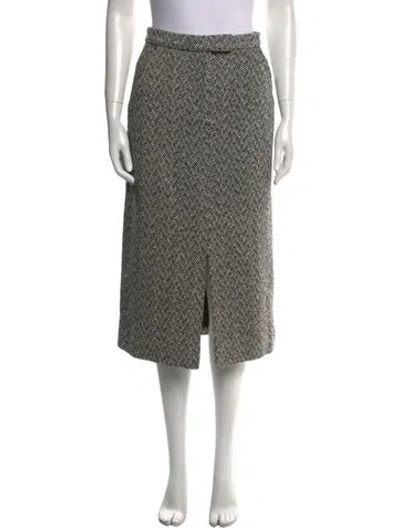 Pre-owned Self-portrait Midi Length Skirt In Multi