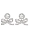 Self-portrait Mini Copper Statement Earrings In Silver