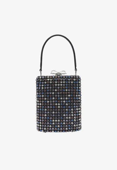 Self-portrait Mini Crystal-embellished Handbag In Multicolor