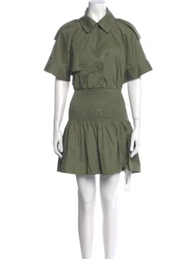 Pre-owned Self-portrait Mini Dress In Green